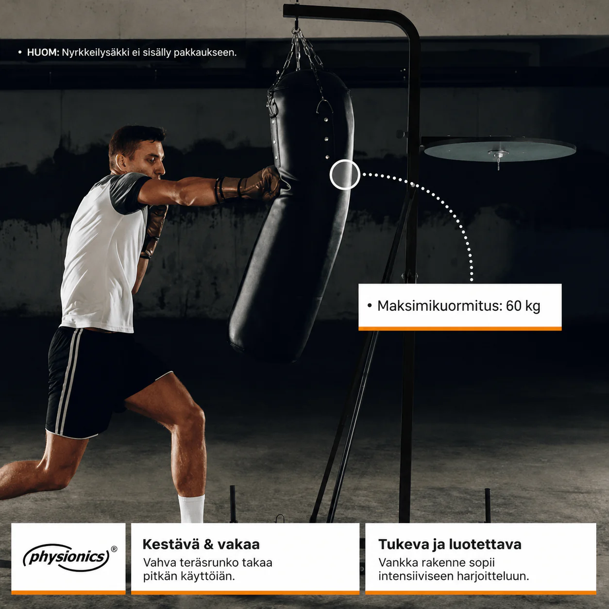 2-in-1 nyrkkeilysäkkiteline päärynäpallon alustalla - Image 7