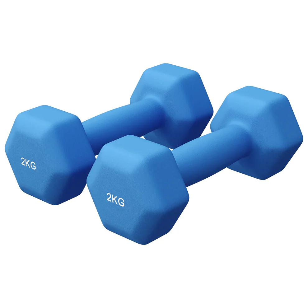 Neopreenikäsipainot 2 kg / 2 kpl, sininen - Image 4