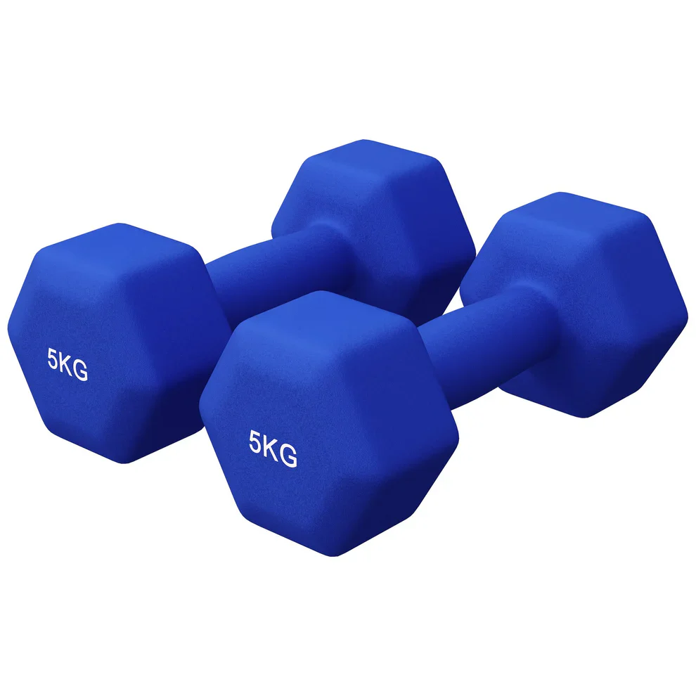Neopreenikäsipainot 5 kg, 2 kpl, laivastonsininen - Image 4