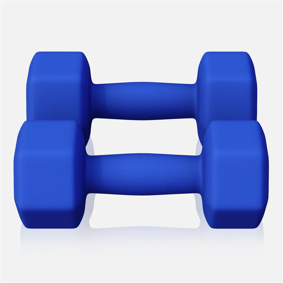 Neopreenikäsipainot 5 kg, 2 kpl, laivastonsininen - Image 5