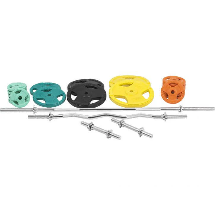 Levytankosarja 105 kg Tri Grip levypainoilla, 30mm - Image 2