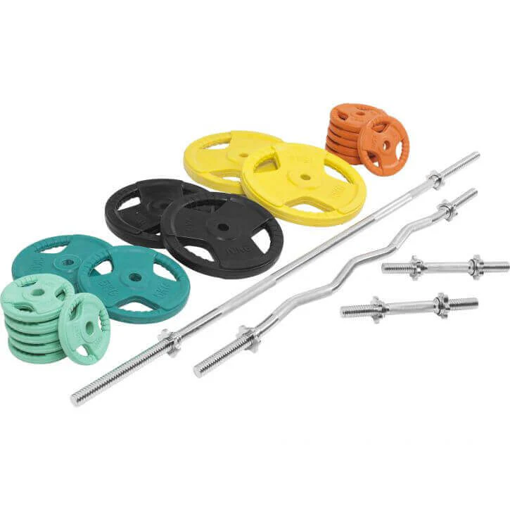 Levytankosarja 105 kg Tri Grip levypainoilla, 30mm - Image 3