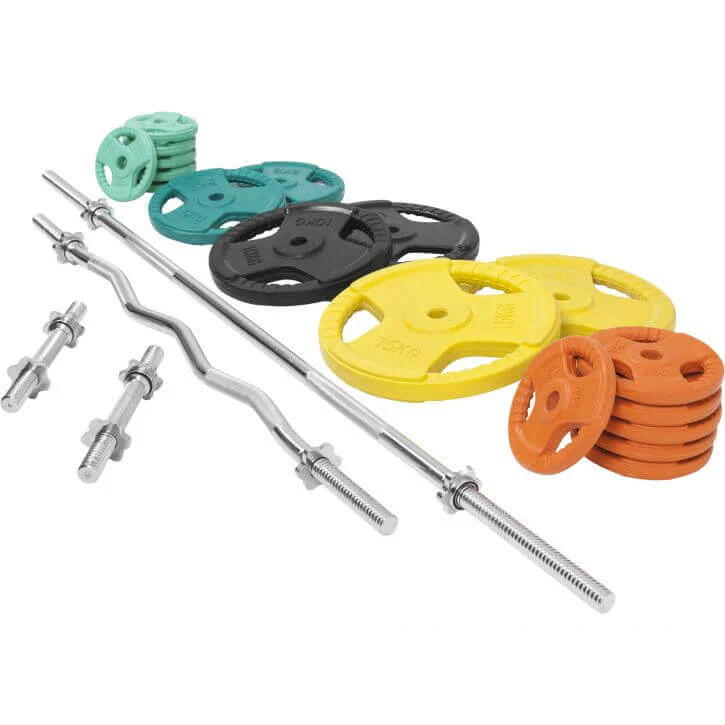 Levytankosarja 105 kg Tri Grip levypainoilla, 30mm - Image 4