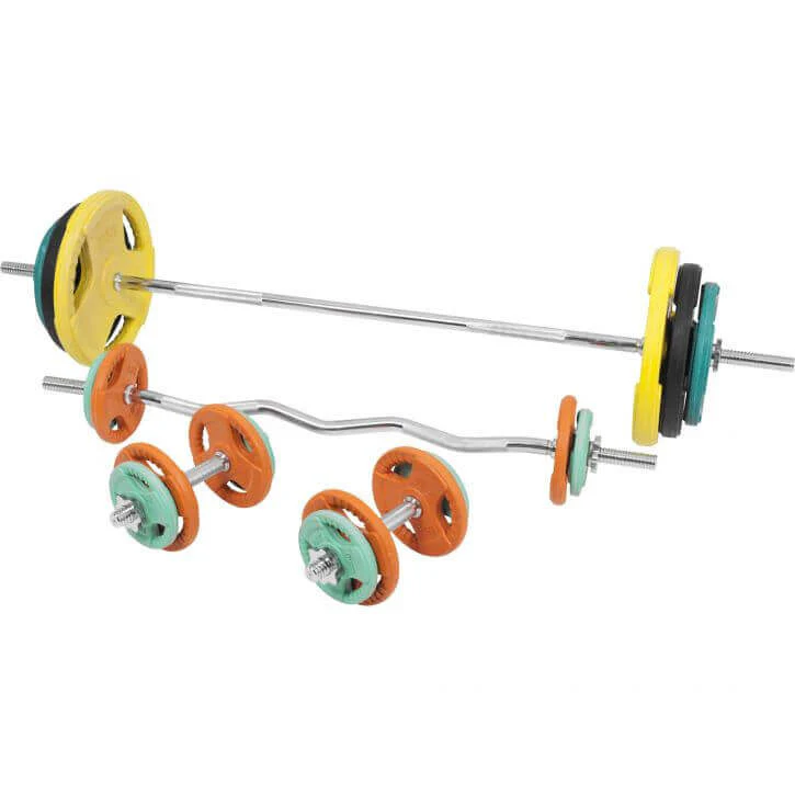 Levytankosarja 105 kg Tri Grip levypainoilla, 30mm - Image 5