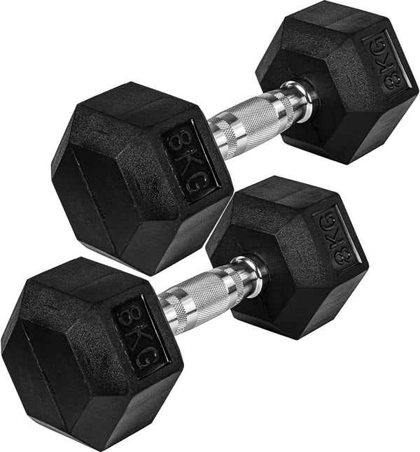Hexagon-käsipainopari 4–60 kg kumipinnoitteella - Image 10