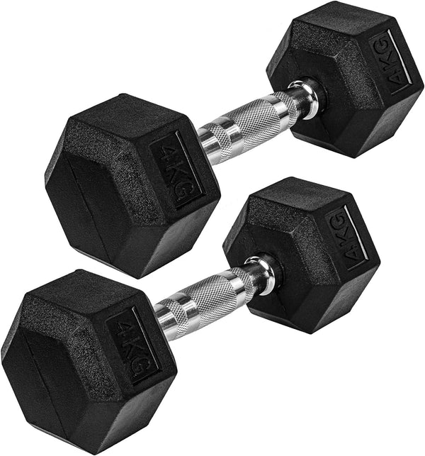 Hexagon-käsipainopari 4–60 kg kumipinnoitteella - Image 12