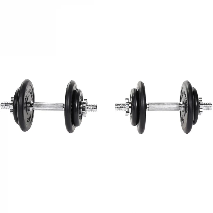 Kumipinnoitettu käsipainosetti 20 kg - Image 2