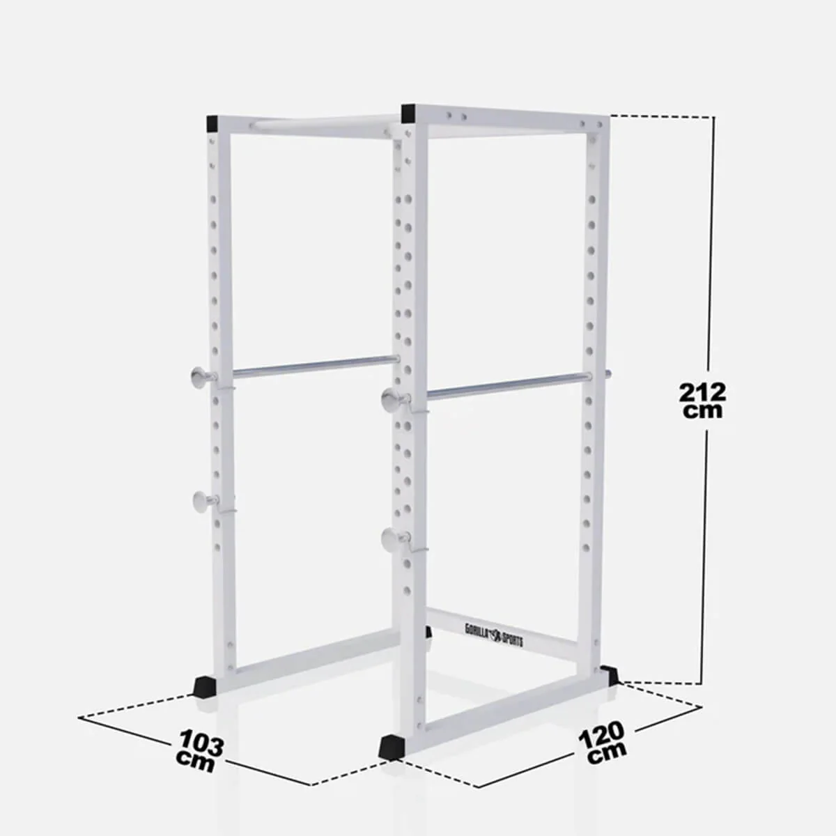 Power Rack kyykkyhäkki turvaraudoilla ja leuanvetotangolla - Image 3