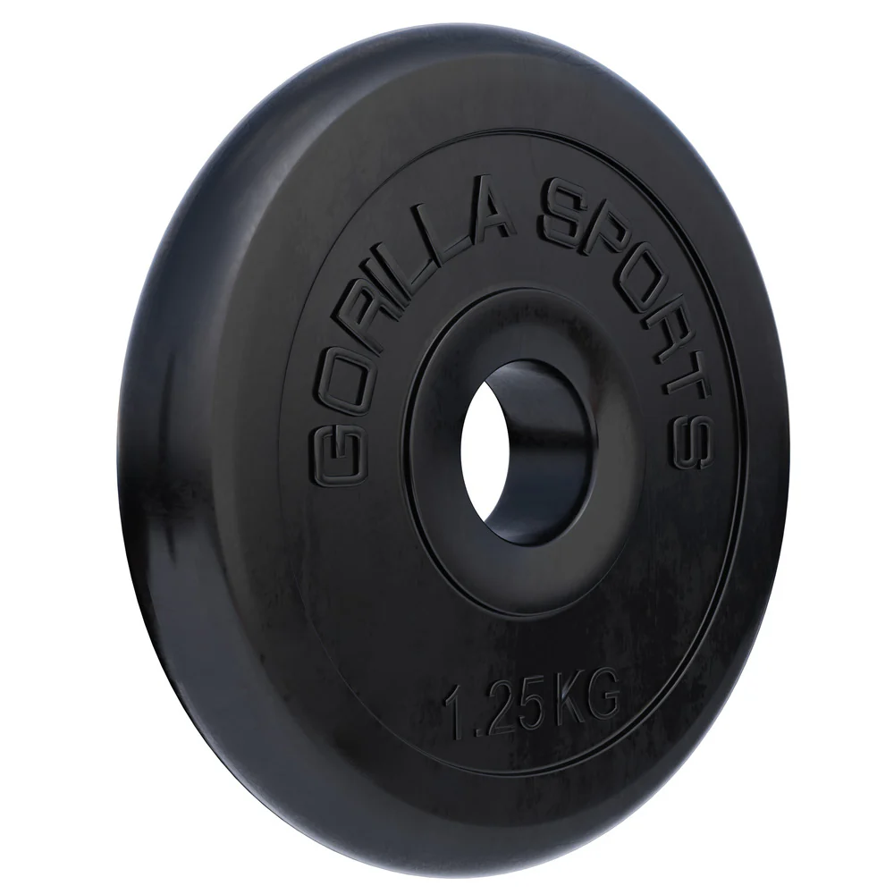 Kumipäällysteinen levypaino 1,25 kg, 30 mm