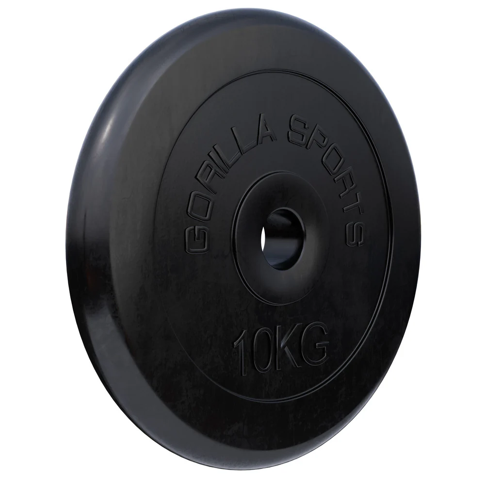 Kumipäällysteinen levypaino 10 kg 30 mm