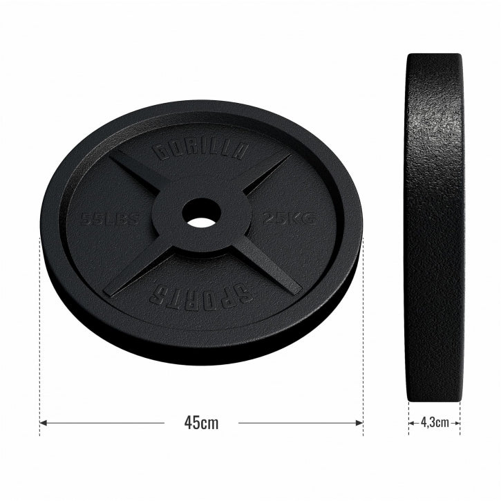 Valurautainen levypaino 25 kg 50 mm - Image 2