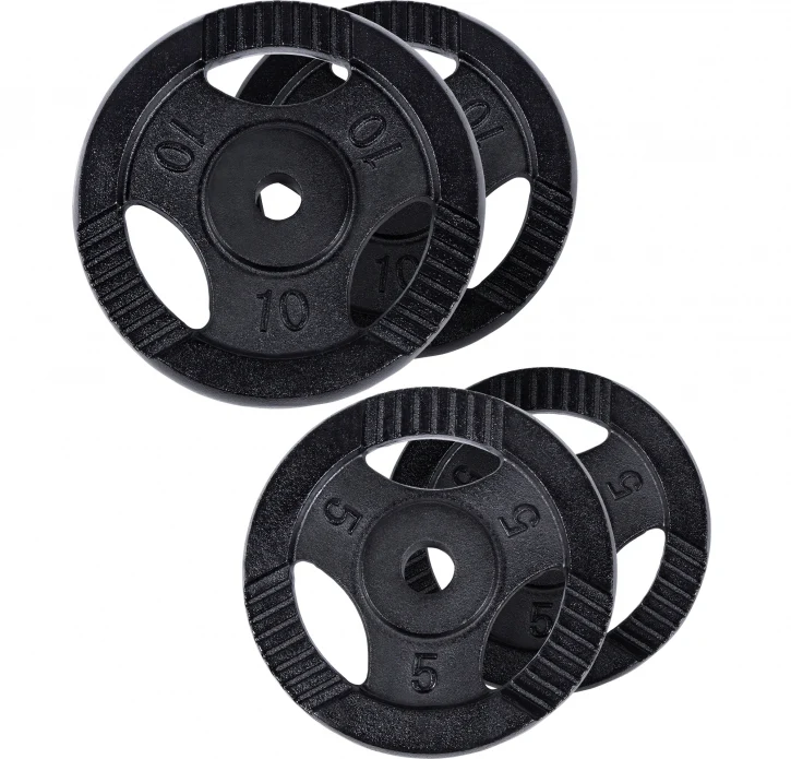 Valurautaiset Tri Grip levypainot 30 kg 30 mm - Image 6