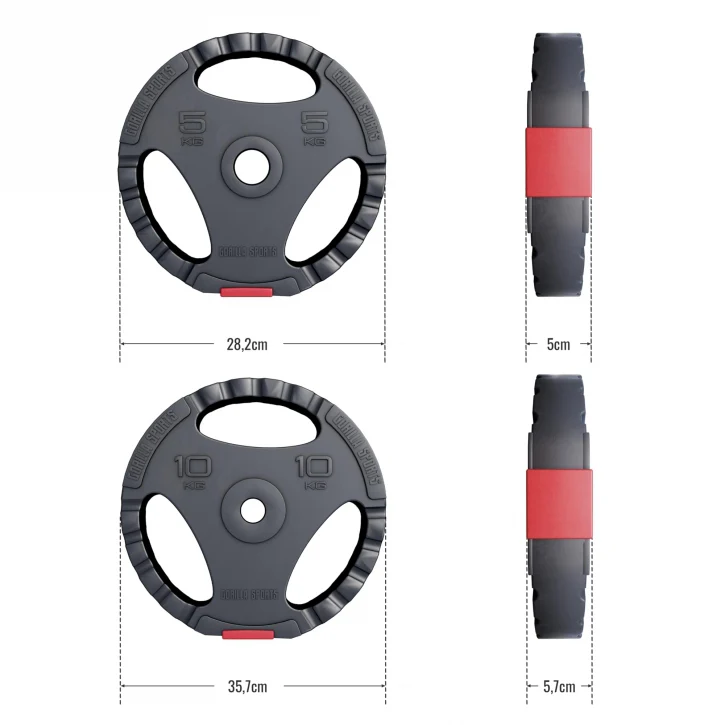 Tri Grip vinyylilevypainot 30 kg 30 mm - Image 2
