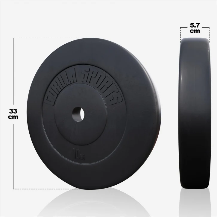 Vinyylinen levytankosarja 100 kg tangolla ja käsipainoilla - Image 4