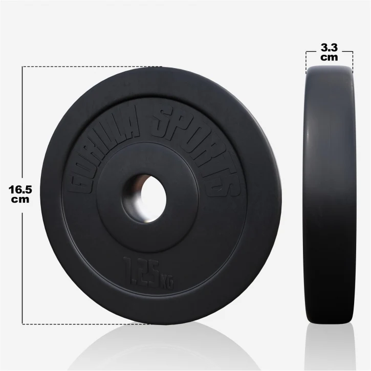 Vinyylinen levytankosarja 130 kg tangolla ja käsipainoilla - Image 8