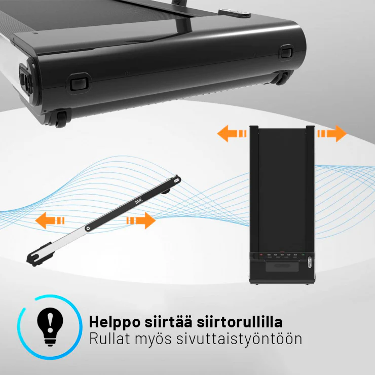 M8 kokoontaitettava juoksumatto, hopea - Image 14