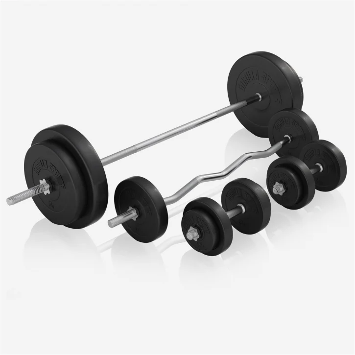 Säädettävä painonnostopenkki + 100 kg levytankosetti, valkoinen - Image 8