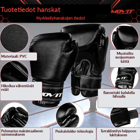 Nyrkkeilysetti 25 kg – nyrkkeilysäkki, 12 oz hanskat ja käsisiteet - Image 6