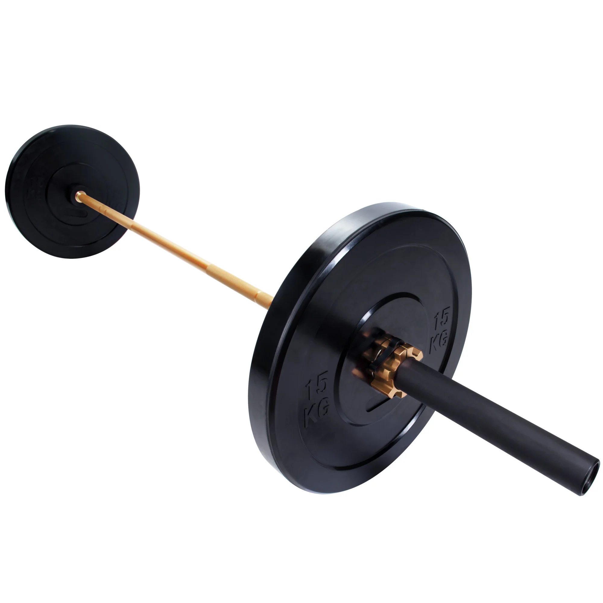 Olympia-levytanko 220 cm 20 kg kulta, gold, titaani /musta - Image 7