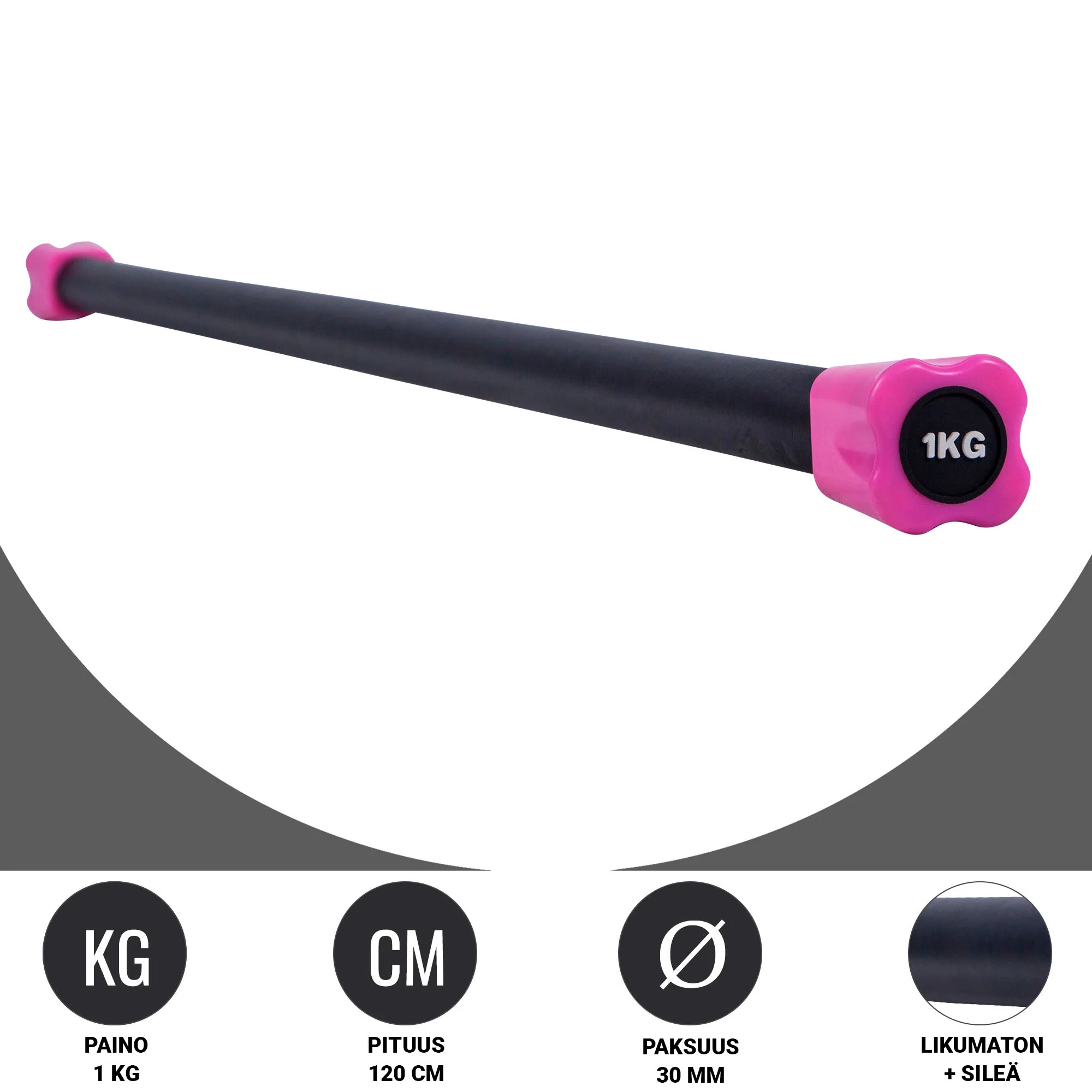 Aerobic Bar 1–10 kg – kiinteäpainoinen ryhmätreenitanko - Image 33