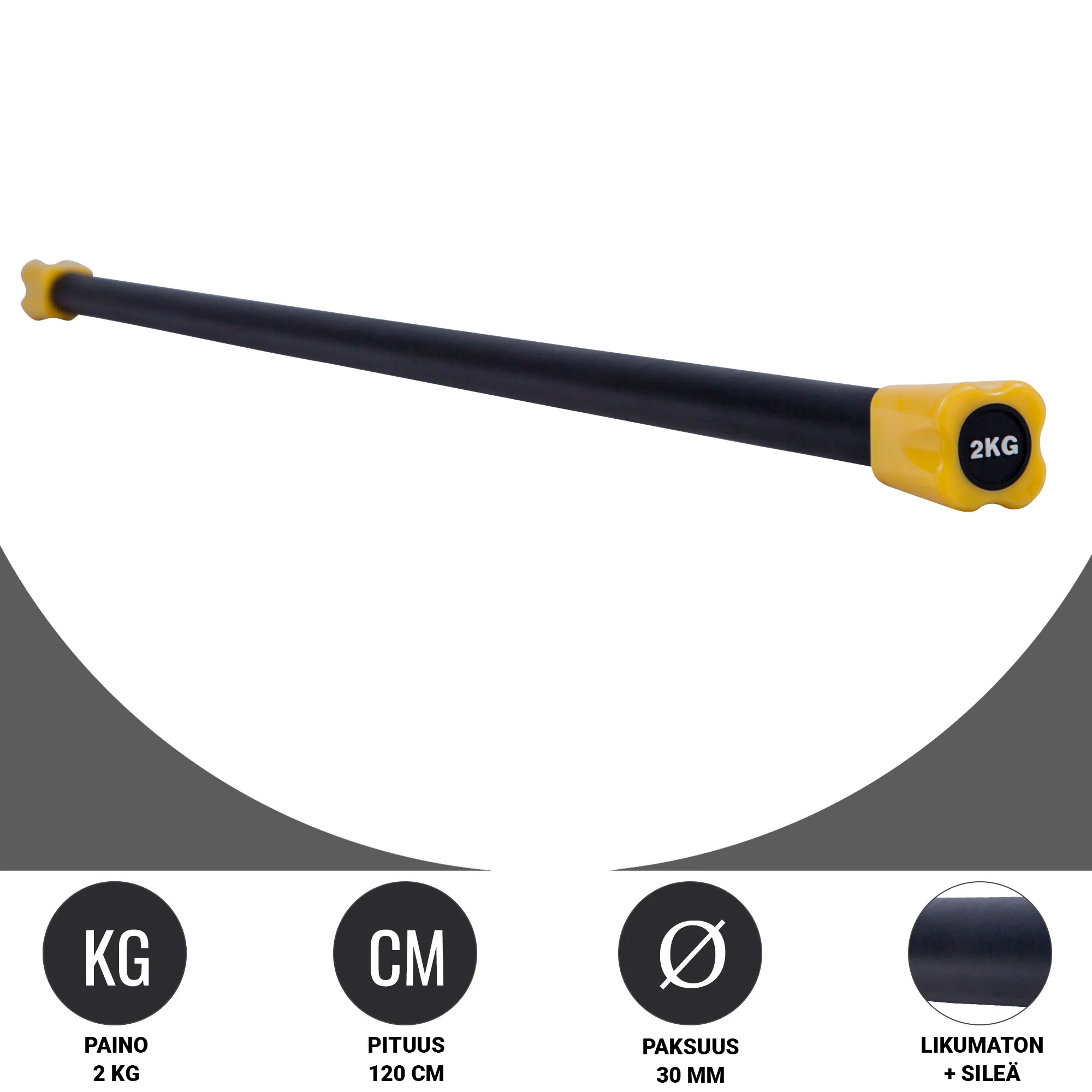 Aerobic Bar 1–10 kg – kiinteäpainoinen ryhmätreenitanko - Image 34