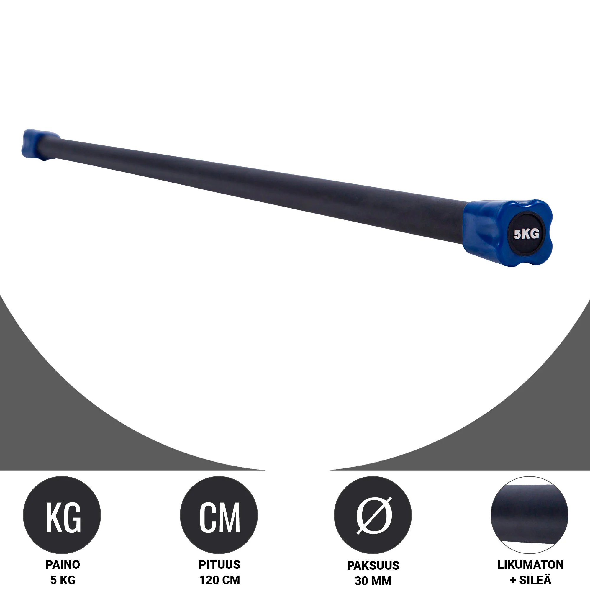 Aerobic Bar 1–10 kg – kiinteäpainoinen ryhmätreenitanko - Image 36