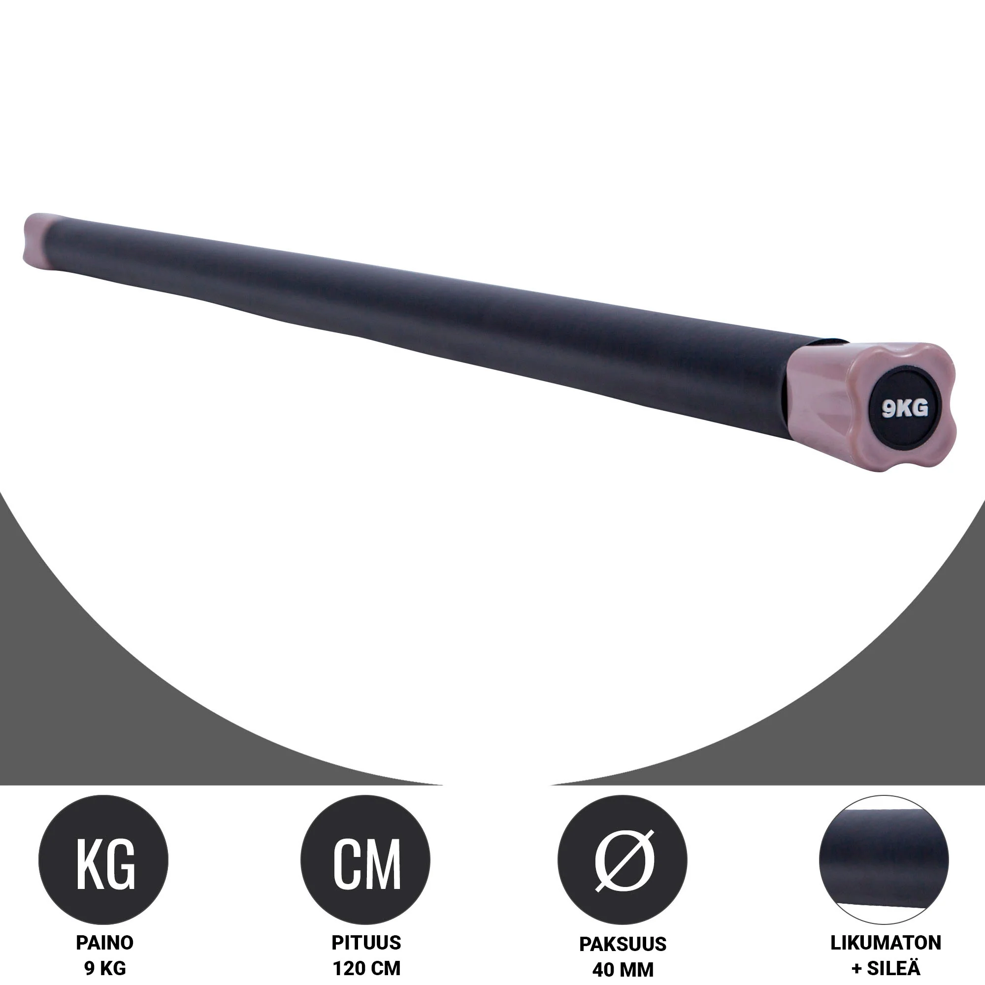 Aerobic Bar 1–10 kg – kiinteäpainoinen ryhmätreenitanko - Image 39