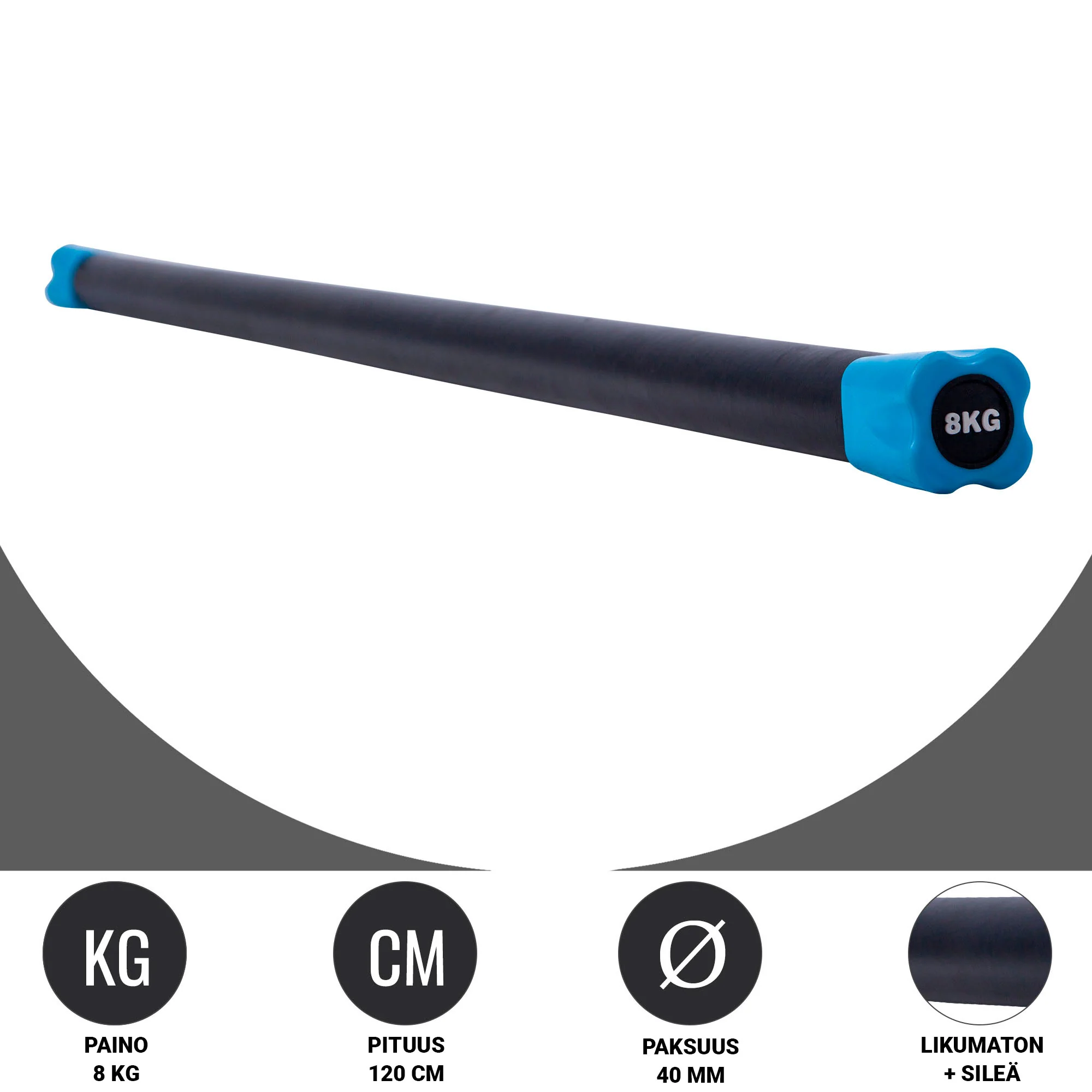 Aerobic Bar 1–10 kg – kiinteäpainoinen ryhmätreenitanko - Image 40