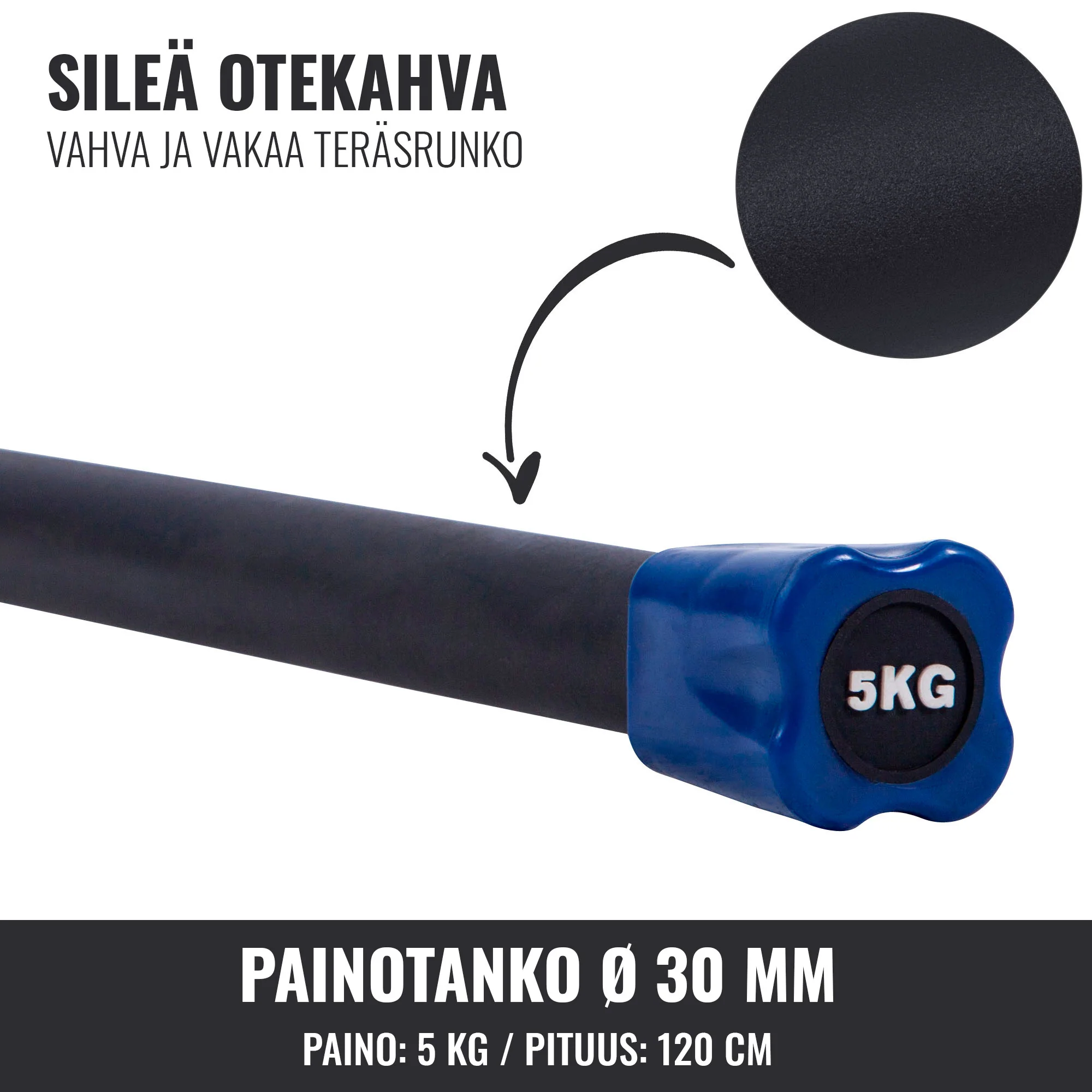 Aerobic Bar 1–10 kg – kiinteäpainoinen ryhmätreenitanko - Image 43