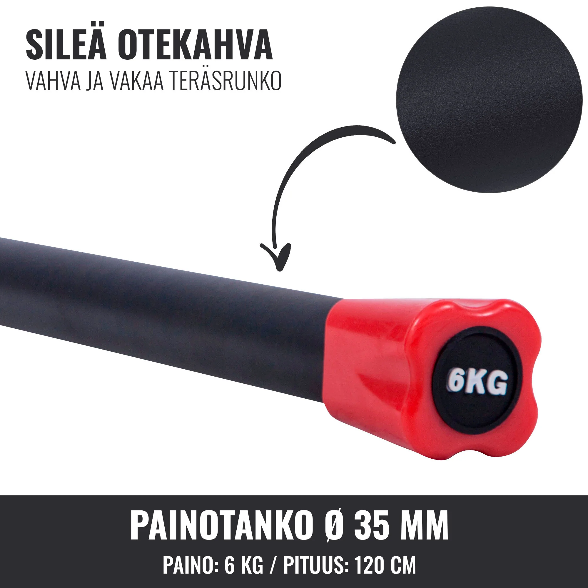 Aerobic Bar 1–10 kg – kiinteäpainoinen ryhmätreenitanko - Image 44