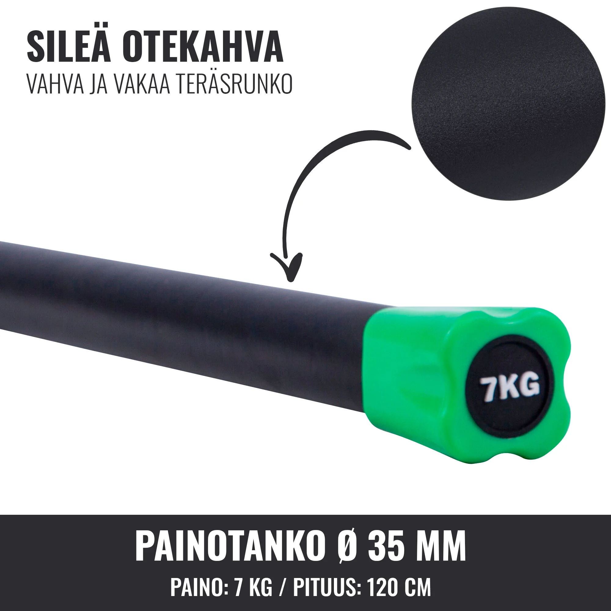 Aerobic Bar 1–10 kg – kiinteäpainoinen ryhmätreenitanko - Image 45