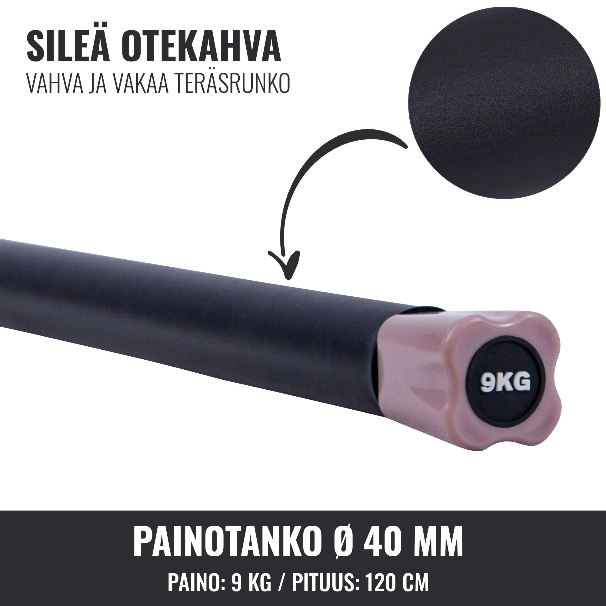 Aerobic Bar 1–10 kg – kiinteäpainoinen ryhmätreenitanko - Image 46