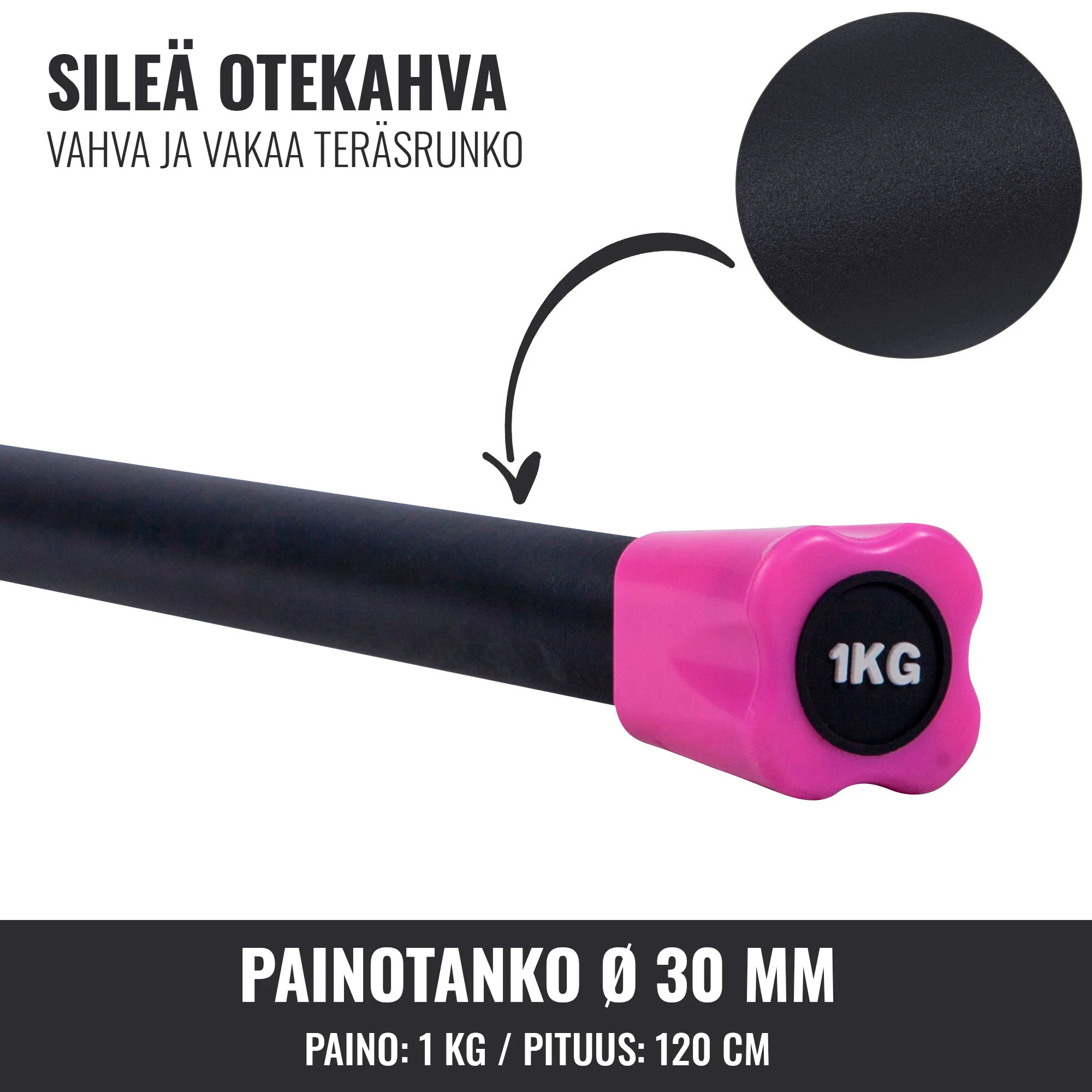 Aerobic Bar 1–10 kg – kiinteäpainoinen ryhmätreenitanko - Image 48