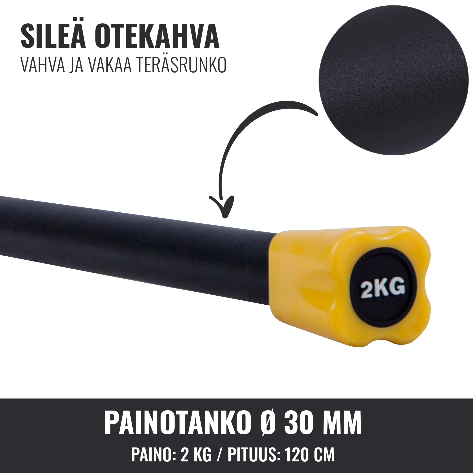 Aerobic Bar 1–10 kg – kiinteäpainoinen ryhmätreenitanko - Image 49
