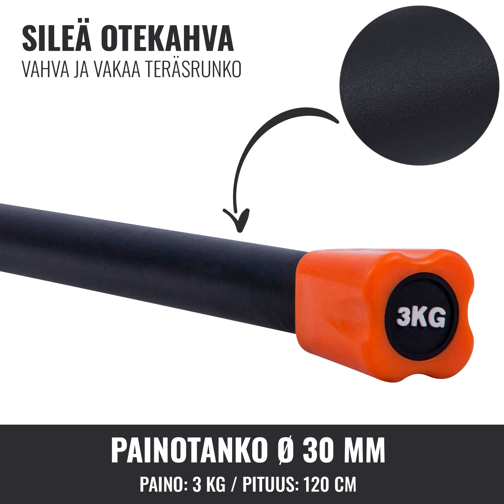 Aerobic Bar 1–10 kg – kiinteäpainoinen ryhmätreenitanko - Image 50