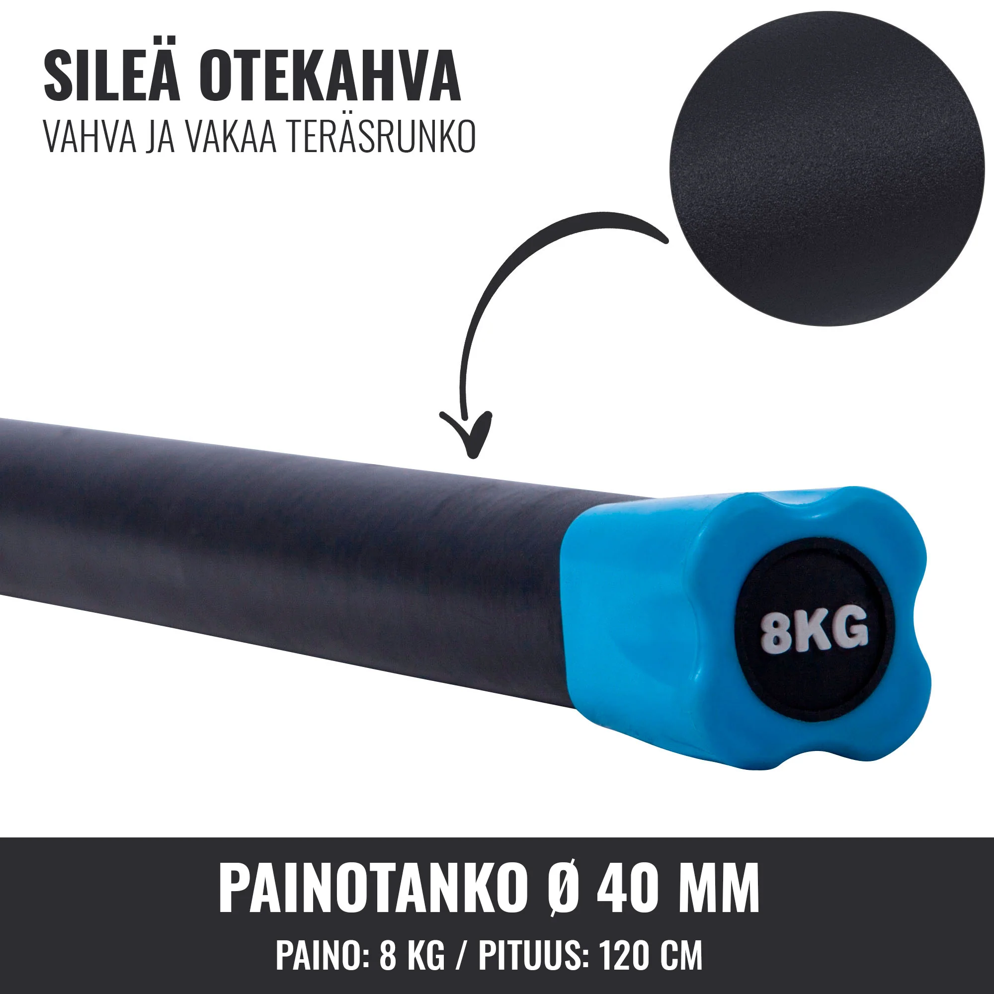 Aerobic Bar 1–10 kg – kiinteäpainoinen ryhmätreenitanko - Image 51
