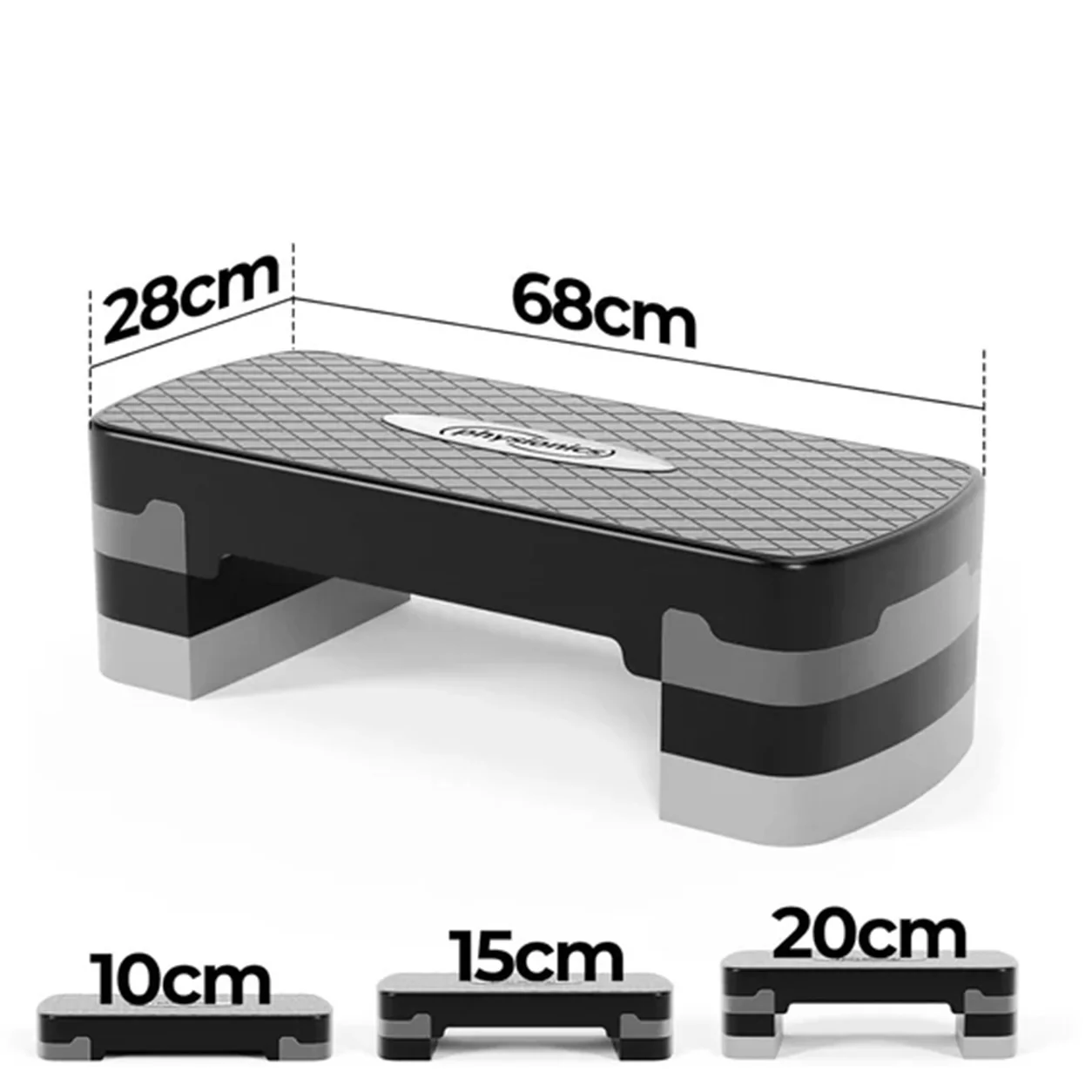 Korkeussäädettävä aerobic steppilauta 3 tasoa - Image 3