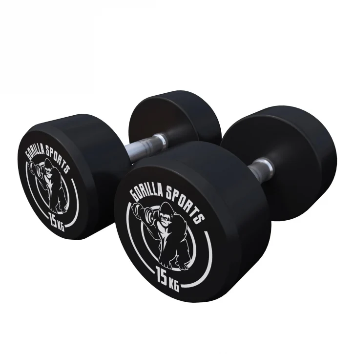 Pro kiinteä käsipainopari, kumipinnoitettu, 2,5–15 kg - Image 16