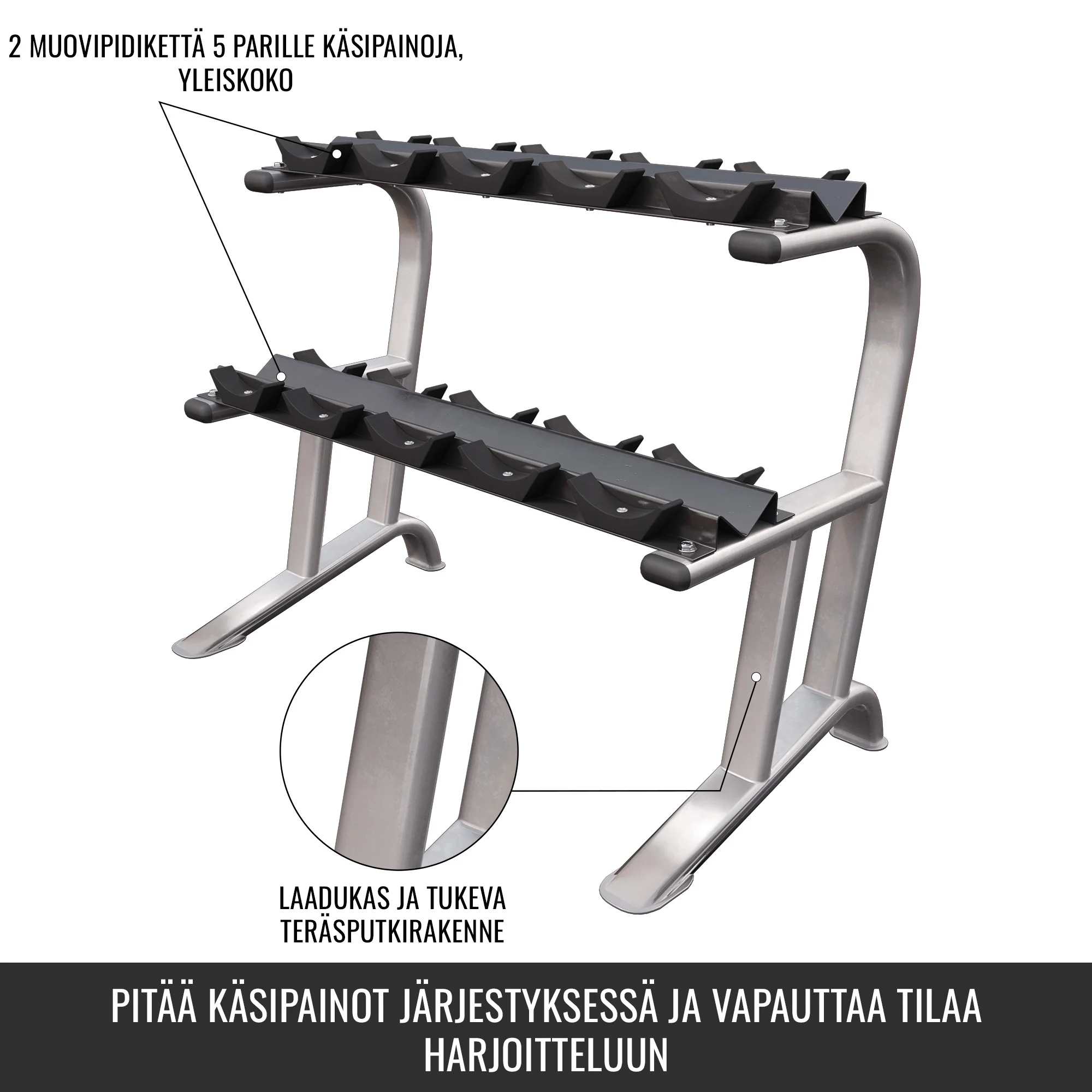 Pro-sarjan 2-tasoinen käsipainoteline - Image 8