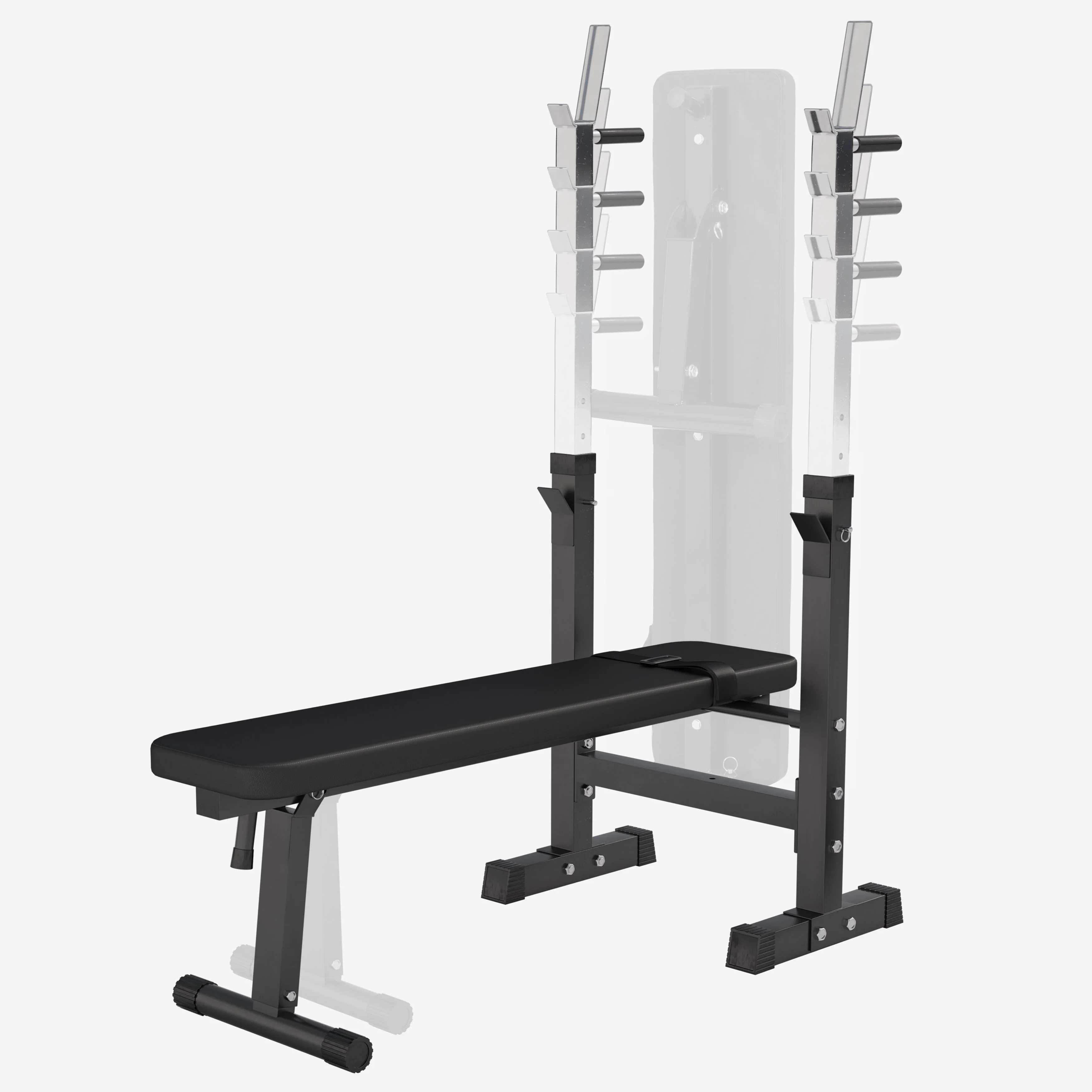 Säädettävä painonnostopenkki + 70 kg levytankosarja - Image 4