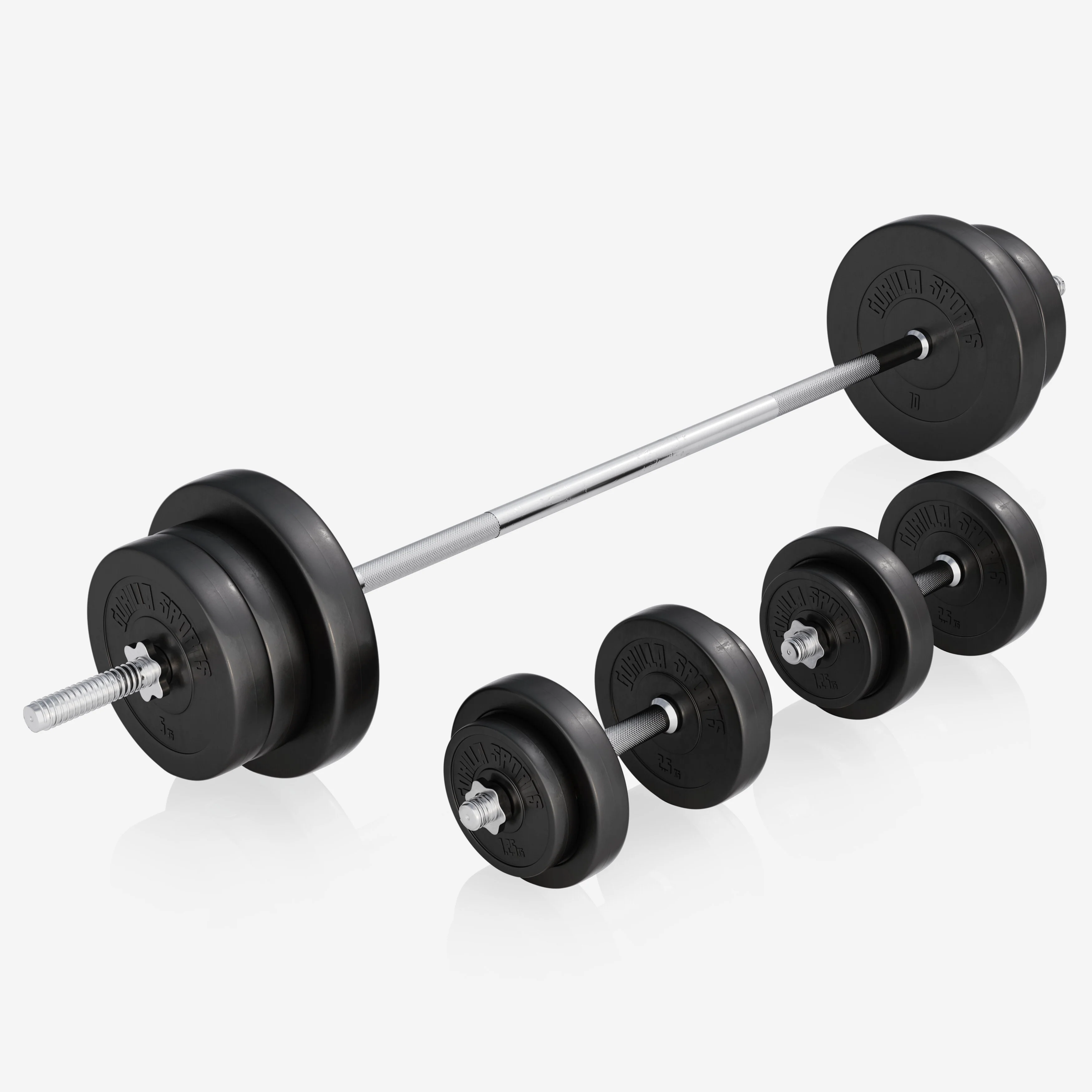 Säädettävä painonnostopenkki + 70 kg levytankosarja - Image 5