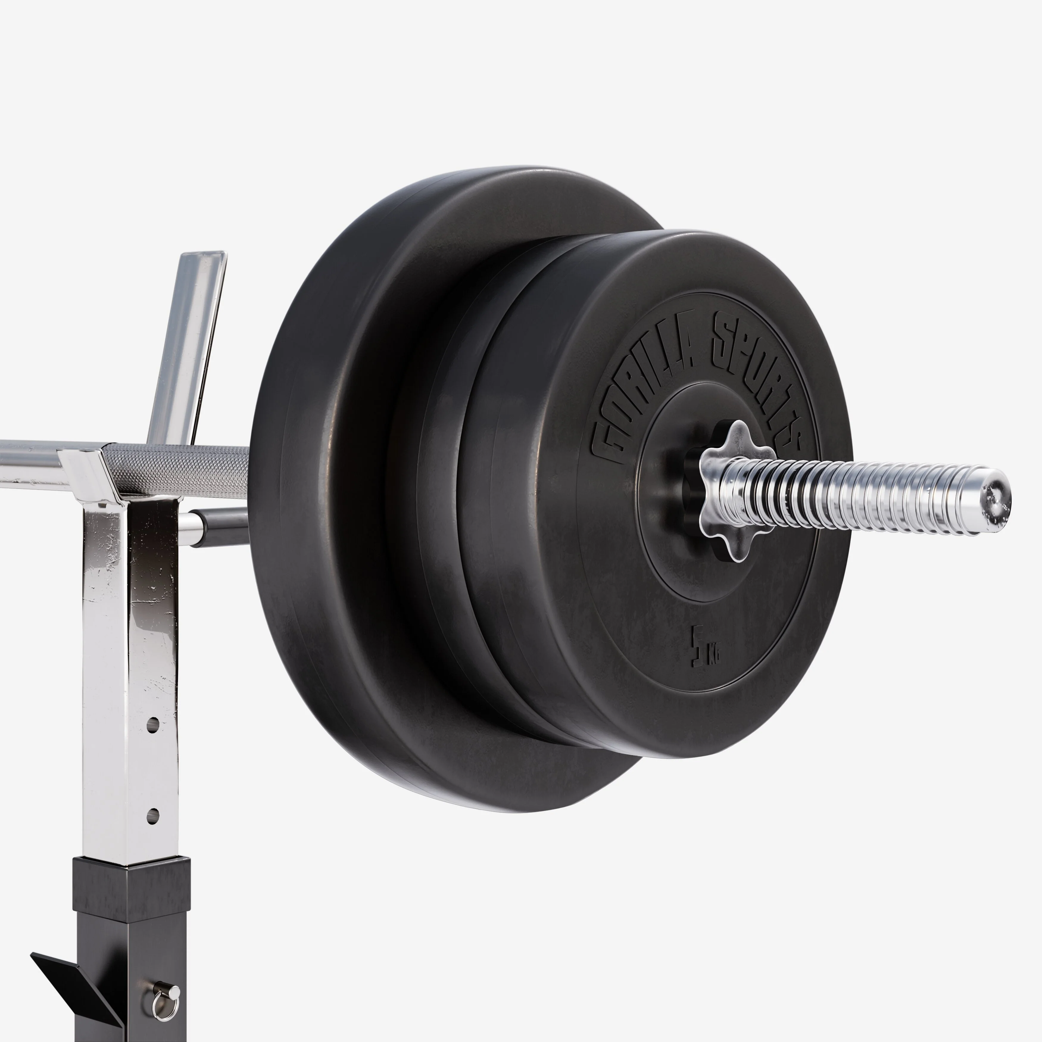 Säädettävä painonnostopenkki + 70 kg levytankosarja - Image 8