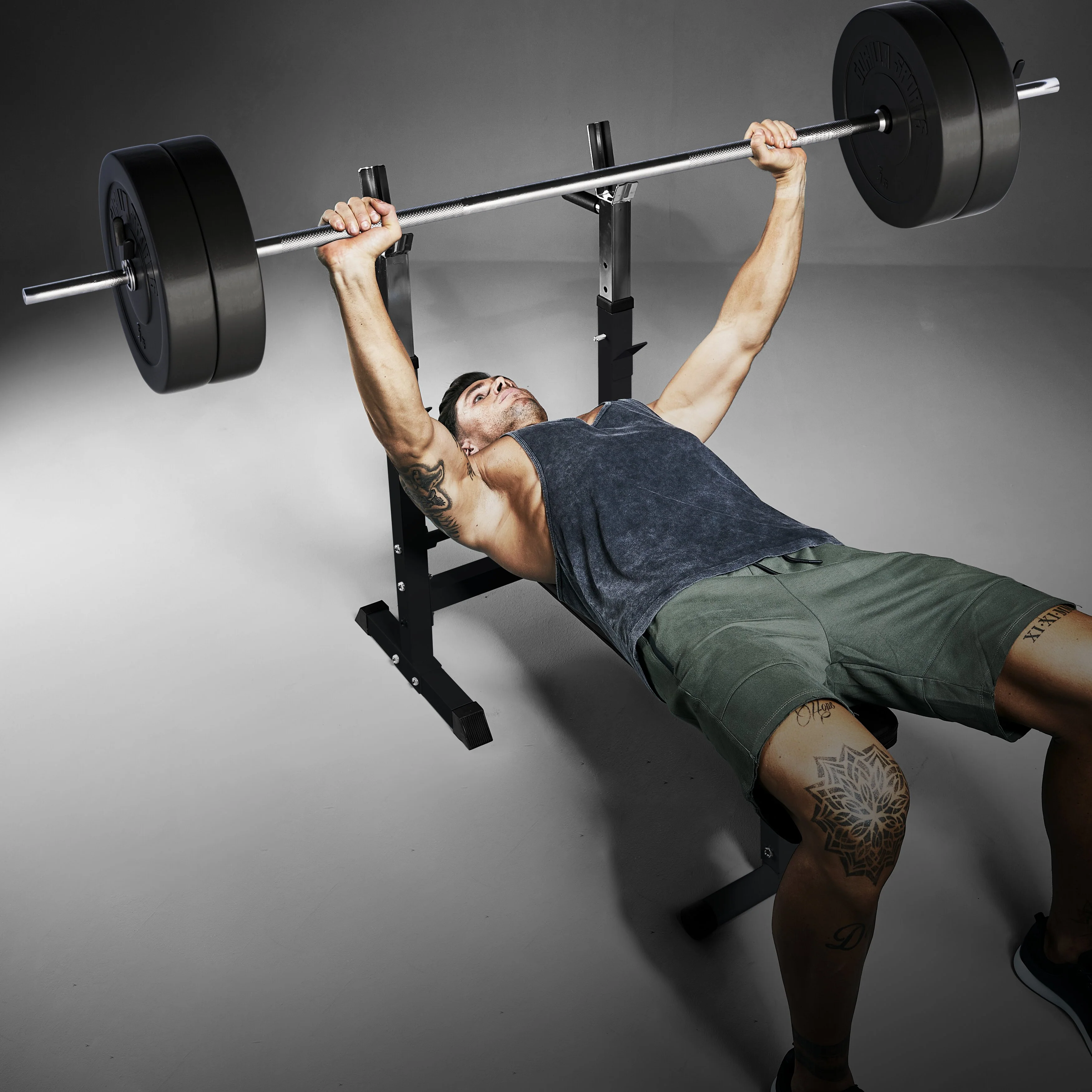Säädettävä painonnostopenkki ja 40 kg levytankosarja - Image 11