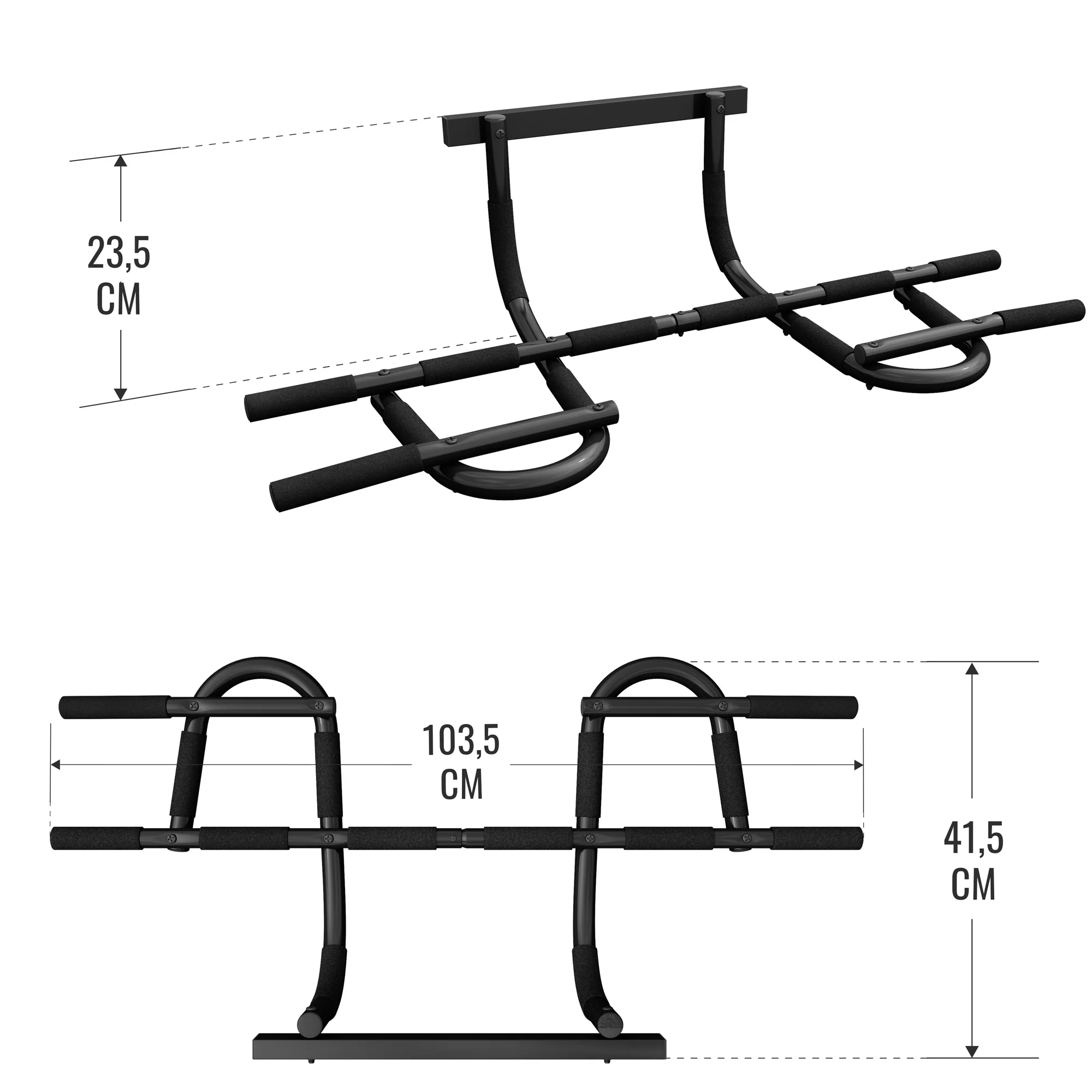 Säädettävä vatsalihaspenkki ja 5-in-1 leuanvetotanko - Image 12