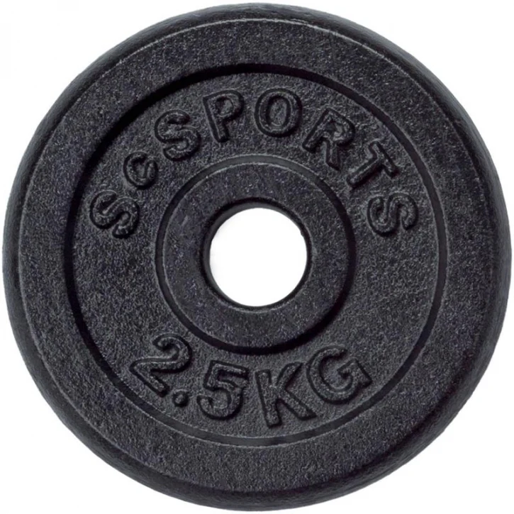 ScSPORTS levypainot 4 x 2,5 kg, 30 mm - Image 4