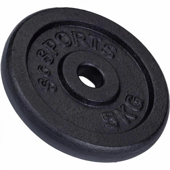 ScSPORTS levypainot 4 x 5 kg, 30 mm - Image 5
