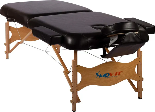 Taitettava hierontapöytä 80 cm – musta/valkoinen - Image 12