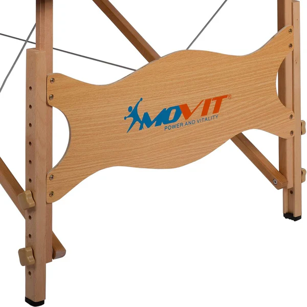 Taitettava hierontapöytä 80 cm – musta/valkoinen - Image 7