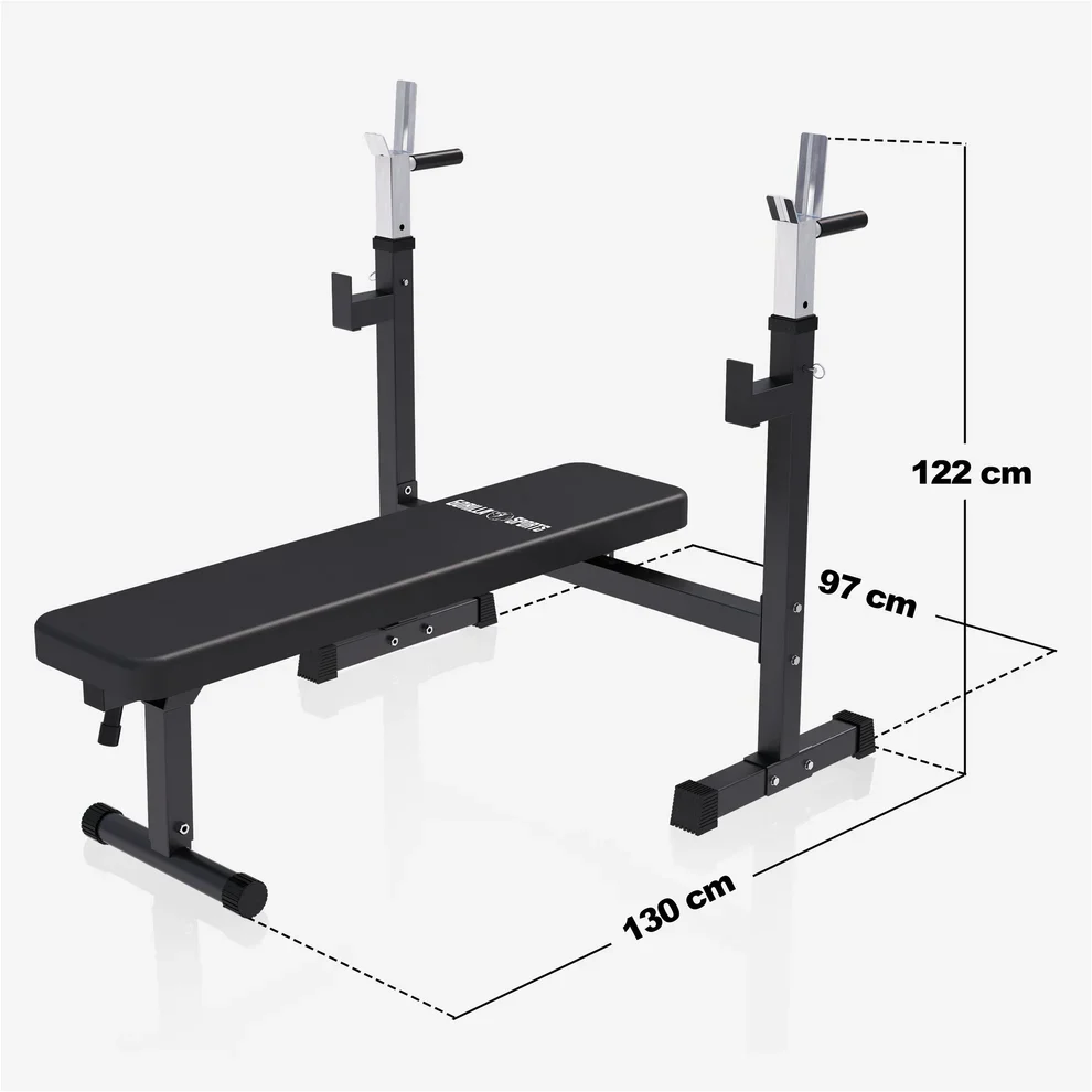 Taitettava painonnostopenkki + 40 kg levytankosarja - Image 6