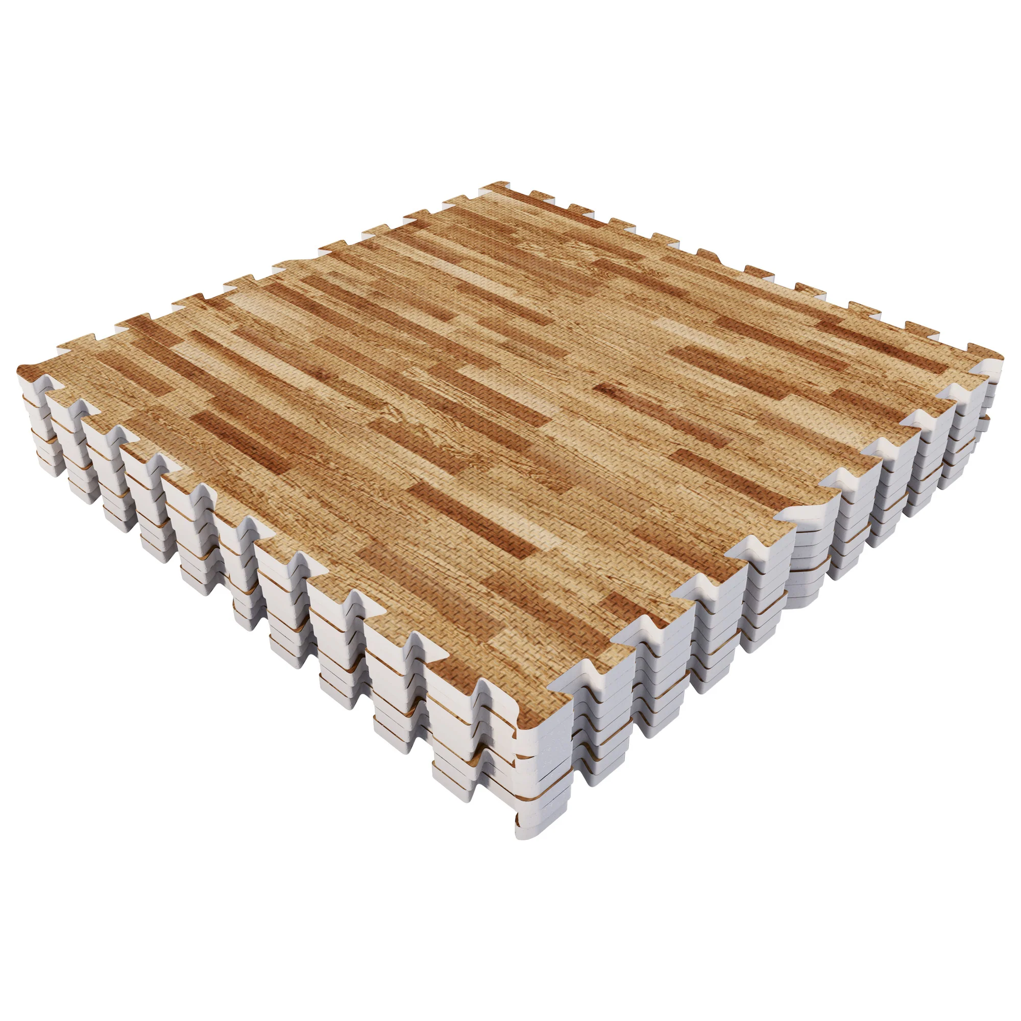 Treenimatto 8 palaa 60 x 60 x 1,2 cm puukuosi - Image 2